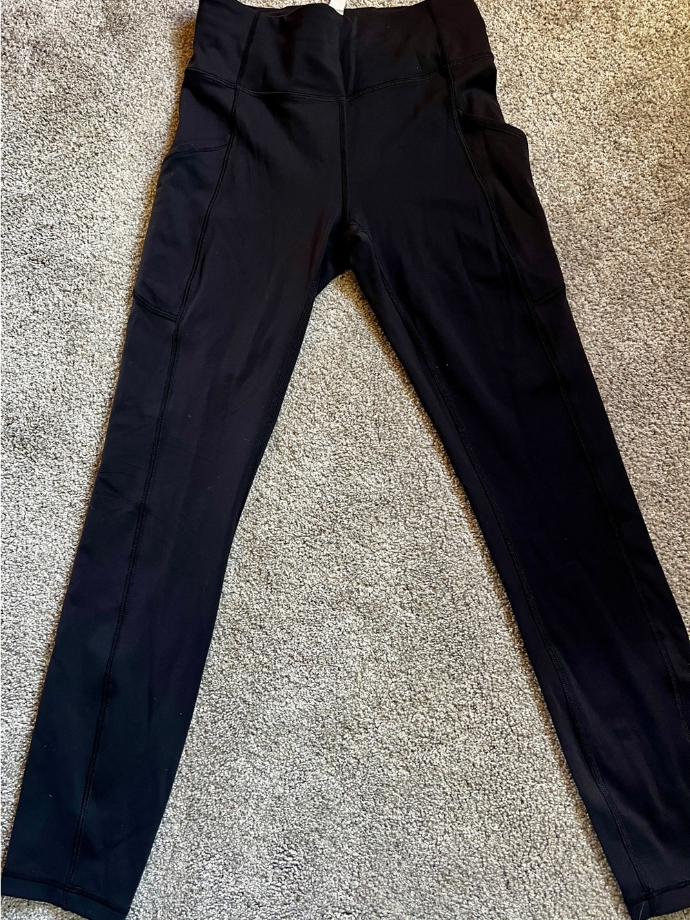 lululemon athletica Black High-Rise Leggings with Side Pockets